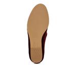 Лоферы из бархата с мехом, бордовые 7