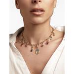 Liberté Half Moon tourmaline and diamond charm 1