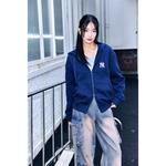 VARSITY BACK LETTERING Худи на молнии из щетки NEW YORK YANKEES 1