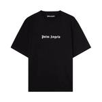 Футболки с коротким рукавом Palm Angels Classic Logo Slim Tee 'Black/White' 1