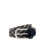 woven stretch wool blend belt 1