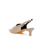 Три ремешка босоножки на пятке цвета тауп 3