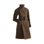 Пальто Coats Lemaire Shaped Wrap Coat 'Mud' 1
