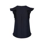 bead-embellished ruffled-sleeves blouse 2