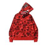 Толстовки BAPE Color Camo Shark Full Zip Hoodie 'Red' 1