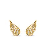Серьги Tiara из желтого золота с бриллиантами 1