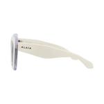 Очки Alaïa Square-Frame Recycled Acetate Sunglasses 'White Grey' 3