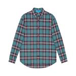Фланелевые рубашки Gucci x Disney Donald Duck GG Check Shirt 'Cyan/Red' 1