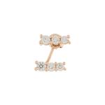 18kt rose gold LARA diamond earring 1
