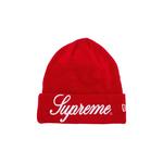 Шапки Supreme New Era Script Beanie 'Red' 1