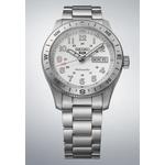 Часы автоматические Seiko 5 Sports Field Series «White Ensign» с компасным безелем, белым циферблатом, стальным браслетом, модель HDB007K1. 5