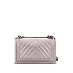 Сумка на плечо Boy Flap Bag Chevron Calfskin Old среднего размера 2