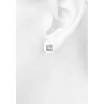 Серьги-гвоздики Meissa Cube из белого золота 4