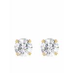 Серьги-гвоздики из желтого золота с бриллиантами Windsor 0.60ct 1