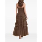 Valentine ruffle strapless maxi dress 2