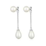 Серьги-каффы с жемчугом Swarovski® – серебро 925 1