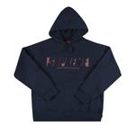 Толстовки Supreme Reflective Cutout Hooded Sweatshirt 'Navy' 1