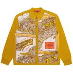 Кардиган Supreme Silk Map Cardigan 'Mustard' 1