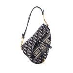 Сумка на плечо Saddle Handbag с вышитым логотипом 1