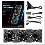 LIAN LI UNI FAN TL LCD FLEX Reverse Blade 120mm 3 in 1 обратный вентиляторный комплект - Black 2