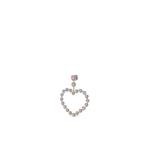 Серьги Love Heart из белого золота с бриллиантами 2