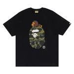 Футболки BAPE 1st Camo Milo on Big Ape Head Tee 'Black/Green' 1