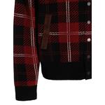 Tartan Bomber check-pattern corduroy-collar jacket 4