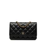 2021-2026 CC Quilted Caviar Wallet on Chain crossbody bag 1