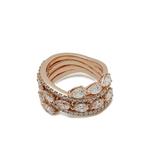 Кольцо Twist из розового золота с бриллиантами 1
