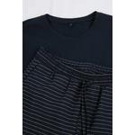 Темно-синий пижамный комплект Regular/Normal Cut Bottom Striped Knitted Tmnss26Pt00036 7