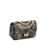 Reissue 2.55 Flap Bag Graffiti Crocodile Embossed Calfskin Mini crossbody bag 1