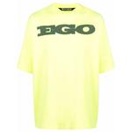 Футболка с приспущенными плечами и принтом Ego 1