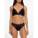 lace-trimmed logo-band bra 3