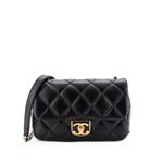 Quilt Metal Edge CC Flap Bag Quilted Lambskin Small crossbody bag 1