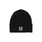 Шапки Givenchy Ribbed Embroidered Logo Beanie 'Black White' 2