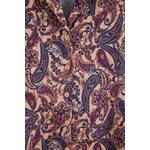 Многоцветная oversize рубашка из атласа с шалью и узором 7