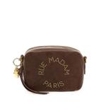 The Camera studded suede shoulder bag 1