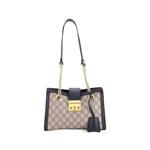 Сумка на плечо Padlock Chain Tote GG Coated Canvas with Leather Small 1
