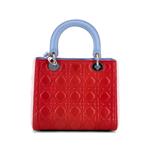 Стеганая сумка-сэтчел Tricolor Lady Dior Bag Cannage среднего размера 2