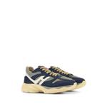 panelled leather sneakers 2