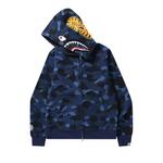 Молнии BAPE Color Camo Shark Full Zip Hoodie 'Navy' 2
