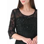Платье с вышивкой и рукавом половинной длины 2