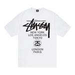 Футболка Stussy World Tour Tee 'White' 1