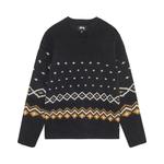 Свитеры Stussy Roll Neck Fairisle Sweater 'Charcoal' 1