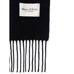 fringed logo-patch scarf 2