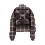 Пуховики Off-White Spray Check Flannel Down Jacket 'Dark Grey/Black' 2