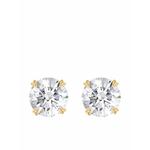 Серьги-гвоздики из желтого золота с бриллиантами Windsor 1.20ct 1