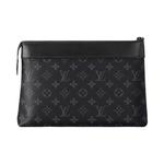 Клатчи Louis Vuitton Pochette Voyage Souple 'Black Monogram Eclipse Canvas' 2