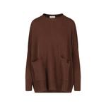 patch-pocket side-slit sweater 1