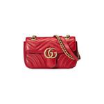 Сумки через плечо Gucci GG Marmont Matelassé Mini Bag 'Red' 1